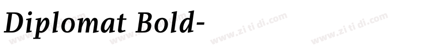 Diplomat Bold字体转换